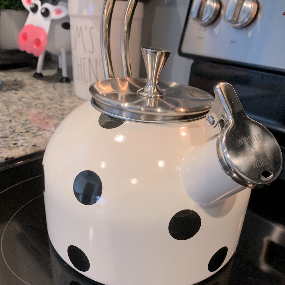 Kate Spade polka dot tea pot